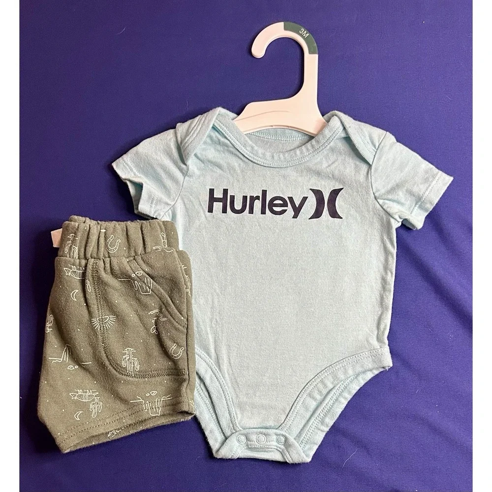 Huge Lot Baby Boys Summer Clothes Newborn 3/6 Months NEW &EC Carters Nike Hurley